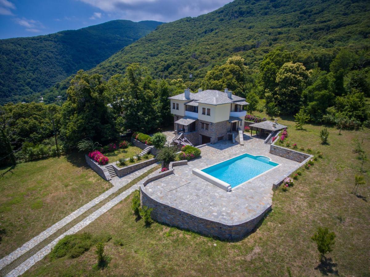 Luxury Villa With Pool In Tsagarada Exterior foto